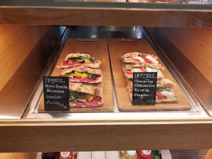 Vegan sandwich at La Bestia Stazione in Luzern