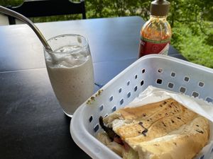 Half Sandwhich and Shake  at Veguai in Florianopolis