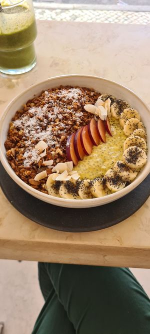 Sunshine chia at Numa Café - AMUN Cafe in Lisbon