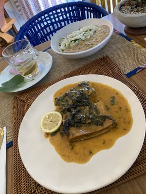 Prato santo peixe totalmente vegano   at Cri Cri Cru Restaurante (Loja Bênção Brasil) in Sao Paulo