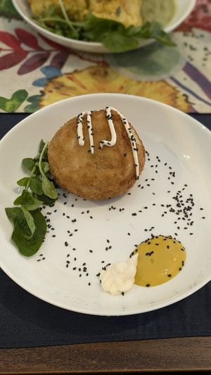 🍘 Coxinha Gracyanne at Cri Cri Cru Restaurante (Loja Bênção Brasil) in Sao Paulo