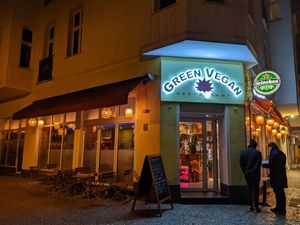 Outside of Green Vegan. at Ben‘s Cuisine in Berlin