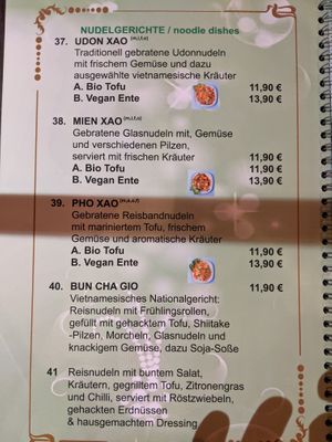 Menu 7 of Green Vegan. at Ben‘s Cuisine in Berlin