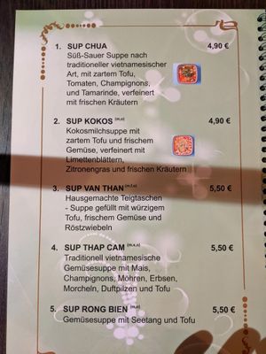 Menu 1 of Green Vegan. at Ben‘s Cuisine in Berlin