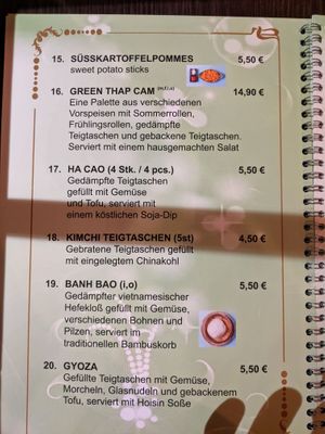 Menu 3 of Green Vegan. at Ben‘s Cuisine in Berlin