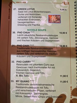 Menu 5 of Green Vegan. at Ben‘s Cuisine in Berlin