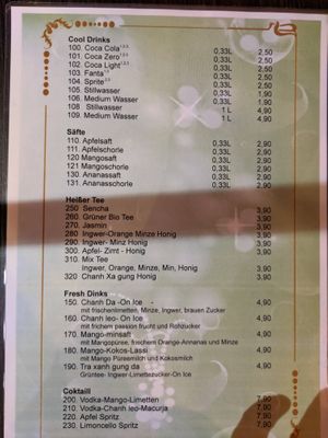 Menu 13 of Green Vegan. at Ben‘s Cuisine in Berlin