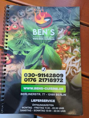  at Ben‘s Cuisine in Berlin