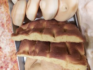 Focaccia di zucca #Veganuary at L Arte del Buon Pane in Bergamo