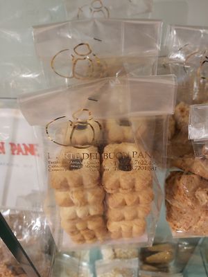 Biscotti veg con confettura di mirtillo #Veganuary at L Arte del Buon Pane in Bergamo