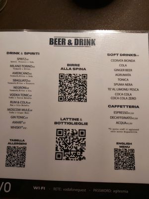 Bevande at Pivo Beer Bar in Bergamo