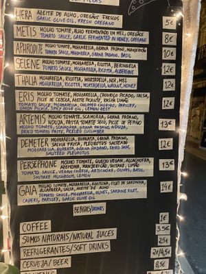 Persephone with vegan cheese and very flavorful mushrooms  at Mama Gaia   in Lisbon