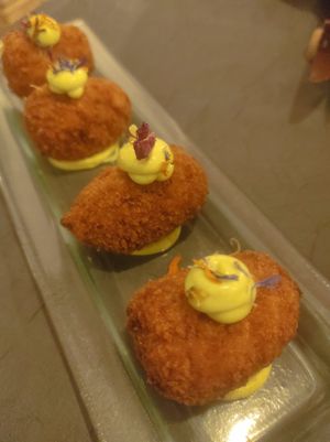 Croquetas no pollo at El Temple in Benidoleig