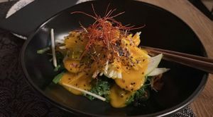 Seaweed and mango salad  at El Temple in Benidoleig