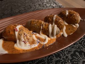 Patatas Bravas  at El Temple in Benidoleig