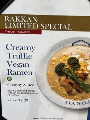   at Rakkan Ramen in Tustin