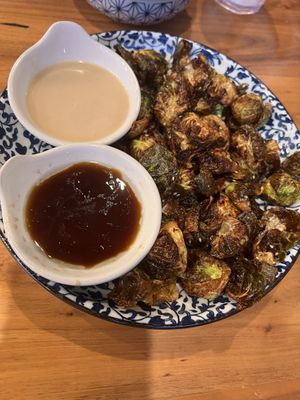 The yellow sauce was mayo based so I didn’t eat that  the other sauce was soy based and good    at Rakkan Ramen in Tustin