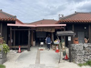 Front of the restaurant  at Kanifu in Taketomi