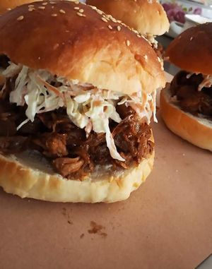 Pulled jack fruit at Bangu Vegan in Dhaka