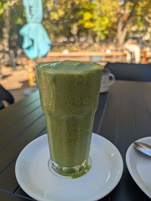 Green smoothie (Summer Days) at Terbodore Café in Franschhoek