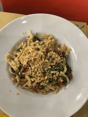 Strozzapreti cime di rapa e pomodorini  at Mosso in Milan