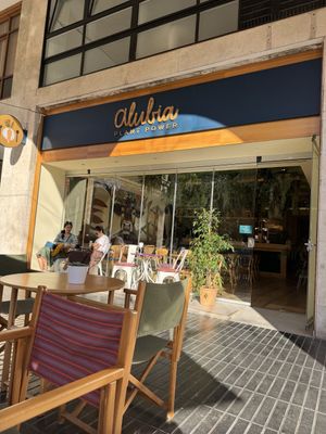 So pretty and clean . The waitress was super friendly and helpful   at Alubia plant power in Mallorca