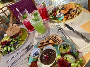 3 different meals.   at Alubia plant power in Mallorca