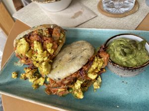 Arepas   at Alubia plant power in Mallorca