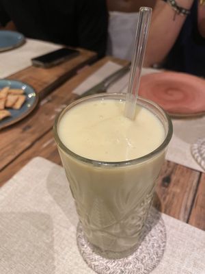Mango lassi  at Alubia plant power in Mallorca