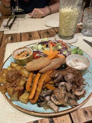 Milanesa  at Alubia plant power in Mallorca