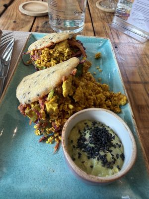 Arepas!!   at Alubia plant power in Mallorca