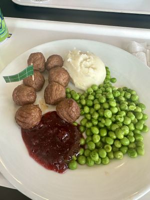 Vegan meatballs without gravy   at IKEA in Columbus