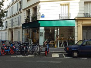Outside at Maison Binder in Paris