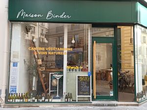Outside at Maison Binder in Paris