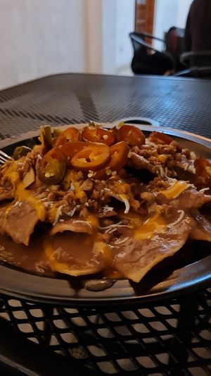 Nachos at La Veggi Guarida in Tepic