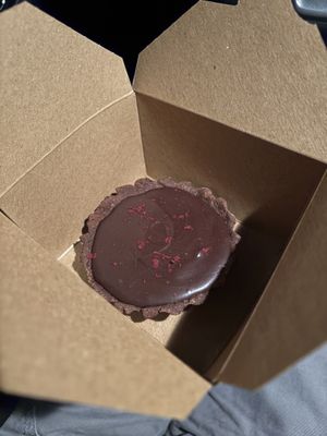 Raspberry and chocolate tart (gf)  at North Star Lounge in Ann Arbor