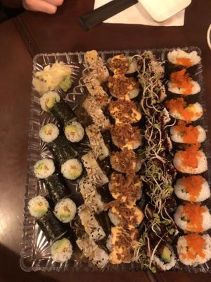 Big sushi plate   at ŠMAK in Bratislava