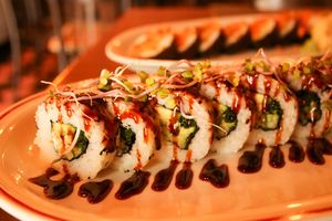 avocado uramaki at ŠMAK in Bratislava