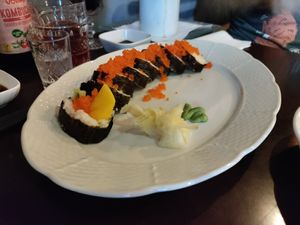 Vegan seaweed caviar at ŠMAK in Bratislava