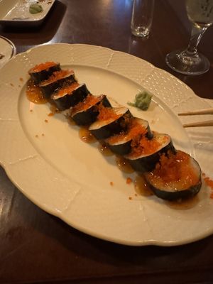 Vegan caviar sushi  at ŠMAK in Bratislava
