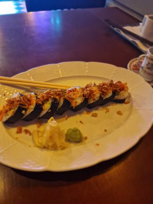 Tofu sushi , comes with soup for 9.50€ lunch menu 11-2pm at ŠMAK in Bratislava