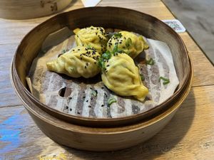 pad thai dumplings  at Dim Sum Spot - Anděl in Prague