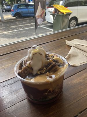Snickers Açai Bowl   at Blessed Bowls in Seaforth