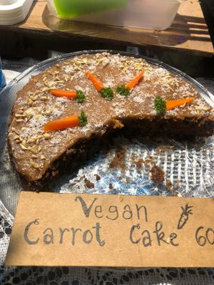 Carrot cake at Vegan Cake in Pai