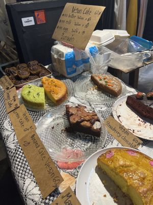 So many options  at Vegan Cake in Pai