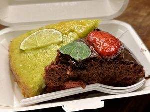 Lime & strawberry chocolate   at Vegan Cake in Pai
