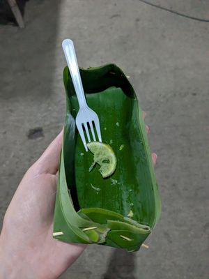 Yeah sorry, was just having a one-on-one moment with this lime cake, so I didn't think about taking a picture. But here's the evidence it was really good ;-) at Vegan Cake in Pai