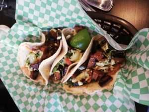 Vegan tacos at Depot Tavern in Minneapolis