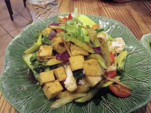 ginger tofu at Thaiger in Auckland