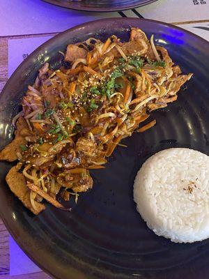 Spicy tofu stir fry  at Mr Ho in Buenos Aires